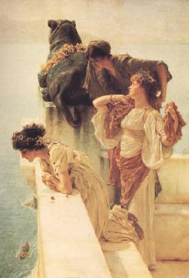 Alma-Tadema, Sir Lawrence A Colen of Vantage (nn03) oil painting picture